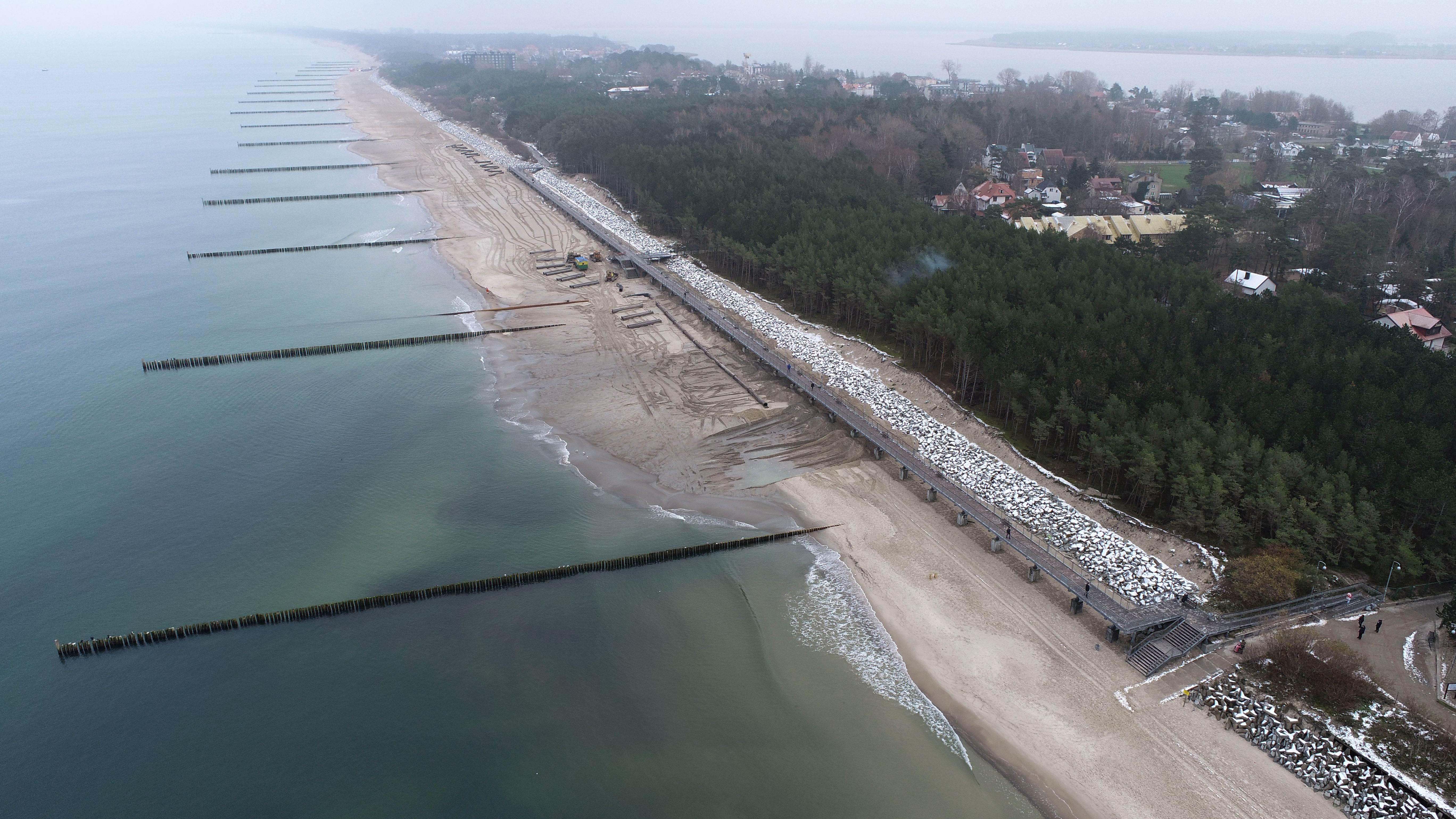 Plaża w Milenie po modernizacji