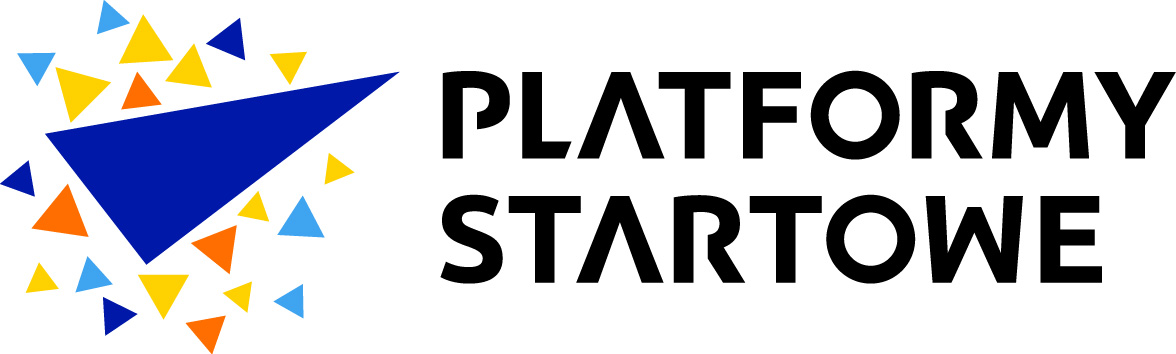 Grafika z napisem: Platformy startowe dla nowych pomysłów
