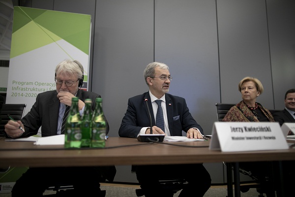Jerzy Kwieciński na spotkaniu Grupy Wysokiego Szczebla do spraw inwestycji kolejowych
