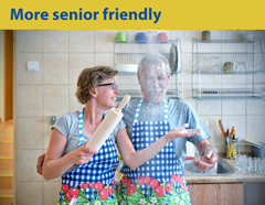 More senior friendly. Activation of elderly people. Phot. Collage Przemysław Gąbka